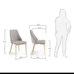 木製チェア単品　Roxieダイニングチェア