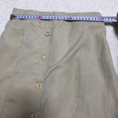 【未使用】春用　ロングスカート　丈72cm  ベージュ