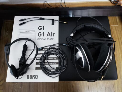 美品　電子ピアノ　KORG G1 Air（保証は2023年10月まで）椅子付き
