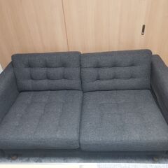 LANDSKRONA ランズクローナ 2人掛けソファ, グンナレド ダークグレー