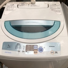 日立　全自動洗濯機　ステップウォッシュ　NW-5HR-W