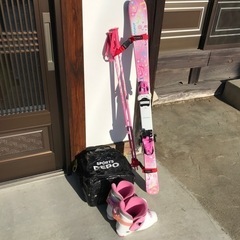 【受け渡し者決定】ジュニア　スキーセット　22センチ　板116センチ
