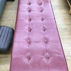 KM-108【ご来店頂ける方限定】ベンチソファ ワインレッド