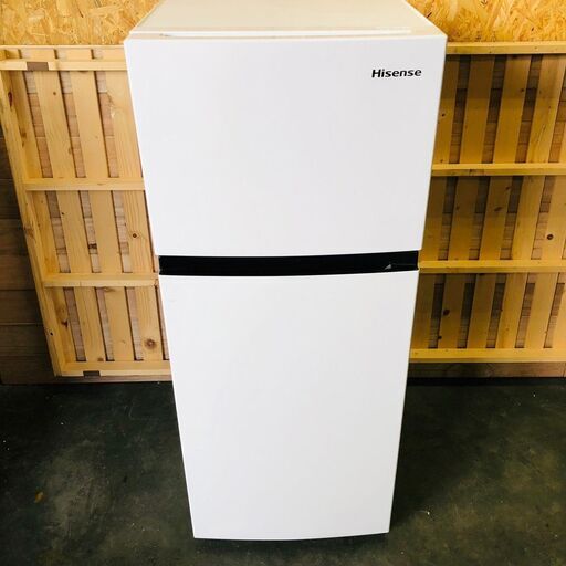 【Hisense】ハイセンス ノンフロン冷凍冷蔵庫 冷蔵庫 容量120L 冷蔵室29L 冷蔵室91L HR-B1202 2021年製.