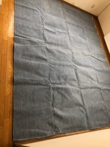 絨毯　カーペット　ブルー　×2枚