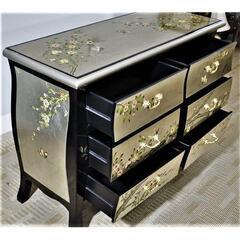 定価325000円　銀箔チェスト　ココシャネルも夢中になったシノワズリ　大容量　120*87.5*46㎝