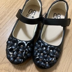 【ネット決済】キッズ　フォーマル　シューズ　黒　靴　15センチ