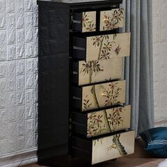 定価256000円　人気の銀箔　BASEにて販売中　ハイチェスト　旧宮邸をイメージしデザイン　和室にぴったり