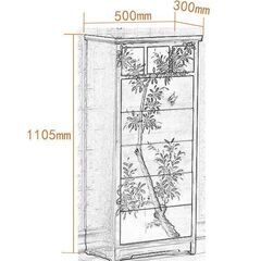 定価256000円　人気の銀箔　BASEにて販売中　ハイチェスト　旧宮邸をイメージしデザイン　和室にぴったり