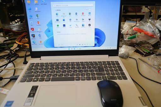 「管番N-12531」大幅値下げ 極上美品お買い得（昨年発売品） IBMノートWin11 Celeron5205U 大容量8Gb 500Gb 　ワイヤレスマウス付き