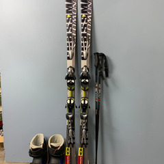 SALOMON サロモン CROSSMAX09 カービングスキーセット 板170cm ブーツ28cm ストック付