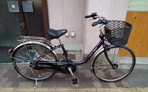 (本体のみ)Panasonic ViVi DX 26吋電動アシスト自転車(パープル)
