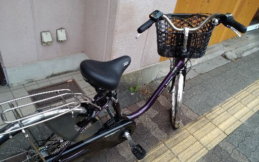 (本体のみ)Panasonic ViVi DX 26吋電動アシスト自転車(パープル)