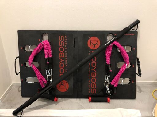 BODYBOSS 2.0 ポータブルフィットネス + 負荷バンド8本 （ピンク