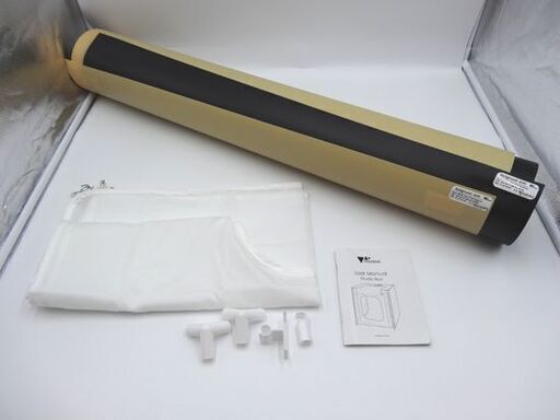 amzdeal 撮影ボックス 80×80×80㎝ LEDライト2本 背景スクリーン3