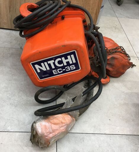 NITCHI ニッチ 電動ホイスト EC-3S 定格荷重500kg 200V 中古品