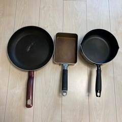 取引終了　フライパン、鍋、卵焼き器　3点セット　ティファール26cm