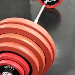 バーベルシャフトとウエイトのセット☆