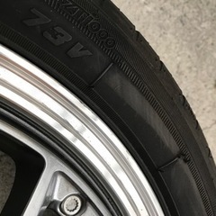 15インチアルミホイール　タイヤバリ山　美品