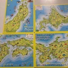 日本地図 ４枚セット