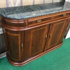 愛品館八千代店】象嵌大理石 コンソールキャビネット