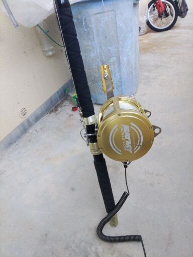 ロッド付き80wトローリングフィッシングリール