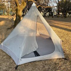 DOD(ディーオーディー) ワンポールテントM フタマタ付 ＆ ヘーキサタープ セット 直結小川張り可能モデル