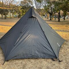 DOD(ディーオーディー) ワンポールテントM フタマタ付 ＆ ヘーキサタープ セット 直結小川張り可能モデル