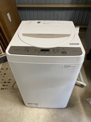 【決定】【中古品】SHARP 5.5kg洗濯機 2017年製