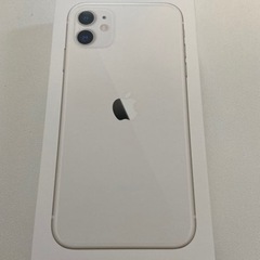 iPhone 11 白　ケース　空箱　りんごのシール