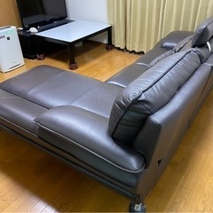 ニトリ本革カウチソファ 値下げ