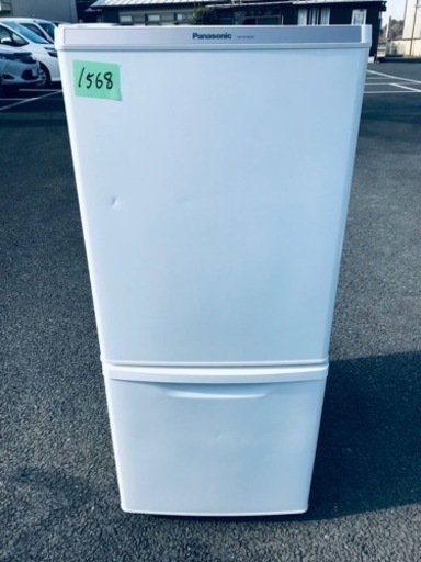 1568番 Panasonic✨ノンフロン冷凍冷蔵庫✨NR-B148W-W‼️