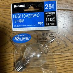 National　ナショナル　ミニ電球　LDS110V22W・C...