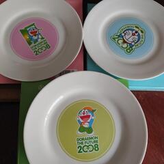 無料　皿　ドラえもん絵皿　3枚セット　幼稚園　保育園　食育