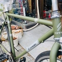 中古のクロスバイク。6速。外車ブランド「シトロエン」購入後のメンテが楽なキャリパーブレーキです 中古のクロスバイク。6速。外車ブランド「シトロエン」購入後のメンテ
