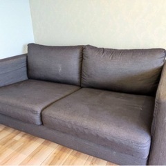 IKEA ソファ（2〜3人掛け用）　※取説、高さ調整足、替カバー...