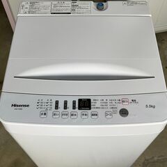 ☆無料で配送及び設置いたします☆ハイセンス 洗濯機 HW-T55D 2020年