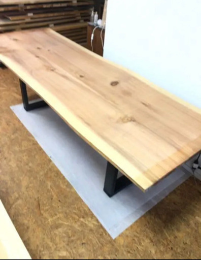 机/テーブル大特価 特大 W255サイズ 無垢 一枚板ダイニングテーブル