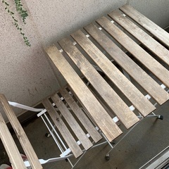 【ネット決済】IKEA ガーデンテーブル、チェア1脚