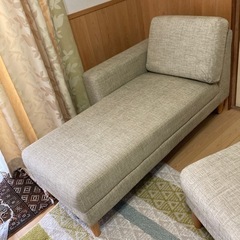 [受渡決定]北欧風なお部屋におすすめ！カウチソファ3人掛けの画像