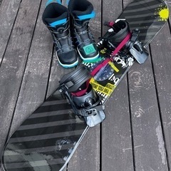 子供用スノーボードセット　板/130cm、靴/24〜25cm