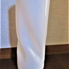 １０００円◆素敵な白い花瓶？◆約35×14.5