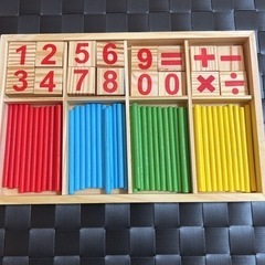 知育玩具 木製 数字スティック