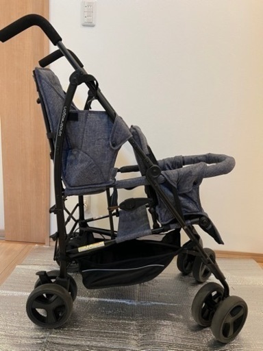 2人乗りベビーカー】ベビーザらス限定 DUO シティHOPブルーデニム 