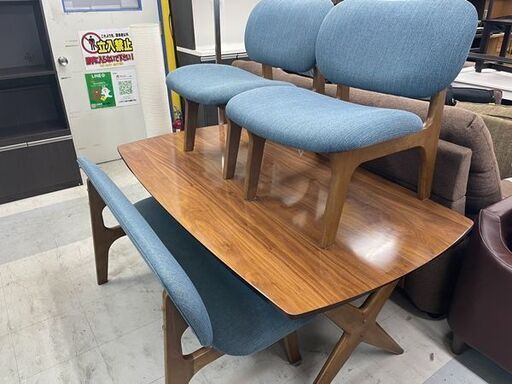 中古 ダイニング 4点セット ベンチ