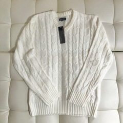 ホワイトセーター 新品 タグ付き XL