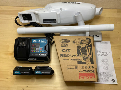 中古 マキタ　TD110DZ \u0026 CL107FD コンボキット　10.8V