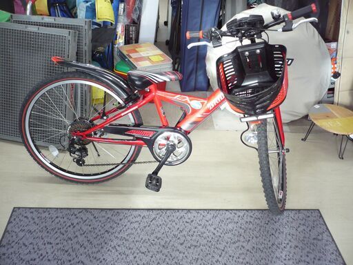 ｼﾞﾓﾃｨｰ来店特価!!!ブリヂストン キッズ自転車　レッド　24インチ 　　J171