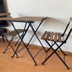 【取引中】IKEA  テーブル1台＆チェア2脚