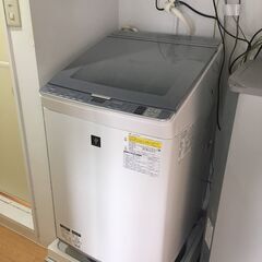 シャープ Sharp 高性能 洗濯機 2017年製 ES-PX8B-S 中古品 直接 